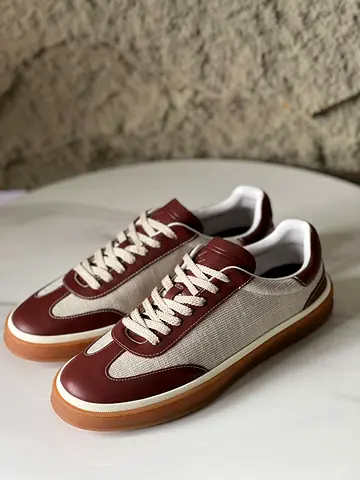 Loro piana Brown and Beige Sneakers