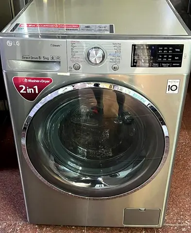 LG 2025 2in1 8kg Washer/5kg Dryer Front Door Washing Machine For Sale!!!With Delivery Free!!!