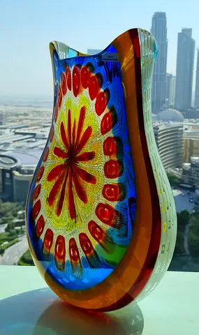 PRICE REDUCED! Amazing Murano Glass Vase 46cm High - One-of-a kind