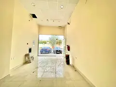 Brand new shop front of Road with water concation