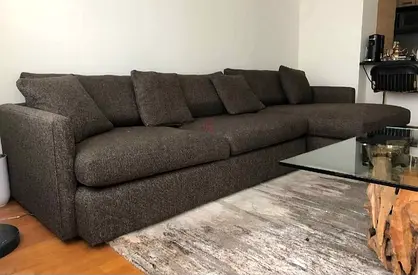 Cratebarrel lounge deep L shape sofa