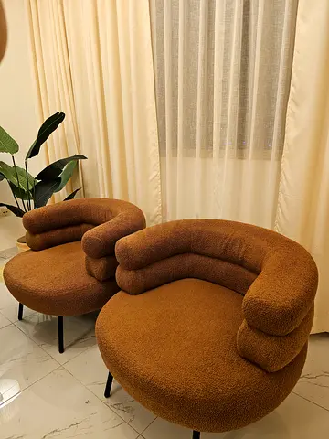 Stylish Curved Lounge Chairs