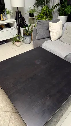 Black IKEA table 2 layers