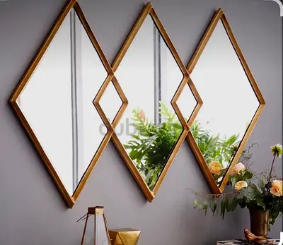 Console with mirror