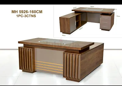 Modern L-Shaped Office Desk 160