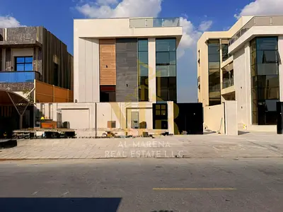 Luxury Modern Villa for Sale with Pool – Al Yasmin | Ajman. Strategically located on a main road – Freehold for all nationalities. A modern villa wit