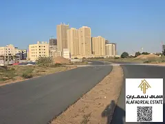 Land for Sale in Al Amerah Ajman G Plus 35 Main Road with Apartment Sale Approval