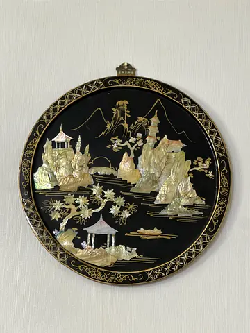 Handmade Mother of Pearl Wall Art - لوحة صدف طبيعية مطعّمة يدويًا