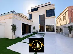 Luxury villa for sale with a large area and high-end finishes, elegant design, spacious living areas