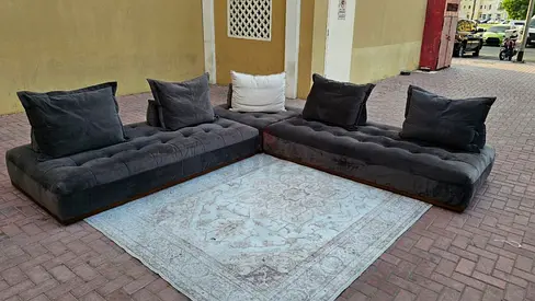 Marina Home Corner Sofa Dark grey