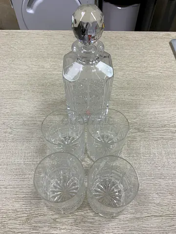 Vintage Crystal Decanter Set