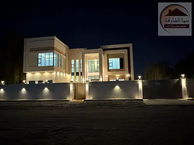 للبيع فيلا  زاوية جديدة اول ساكن تصميم مودرن وراقي في امارة الشارقة منطقة الرماقية