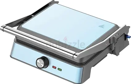 Westinghouse USA Retro Series Contact Grill – 290 x 240mm – Blue | 2200W Power, 180° Opening