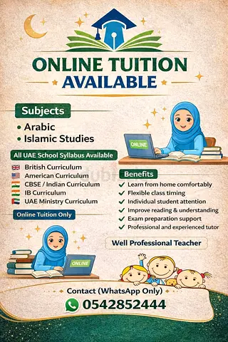 Arabic and Islamic Studies online tuition available