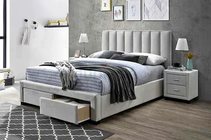 Customised Queen size Brand new comfortable bed with drawers