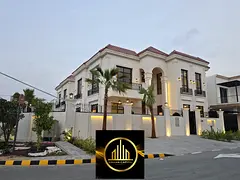 A distinctive villa for sale with a modern design and spacious areas, offering comfort and privacy f
