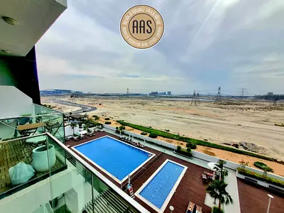 Bright Corner 1BR | Burj Khalifa & Pool View | Premium Unit in Azizi Riviera