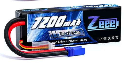Zeee 2S Lipo Battery 7200mAh 7.4V 120C