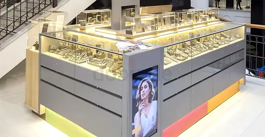 Modern Luxury Jewelry Kiosk