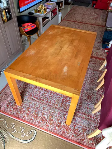 Solid Wood Dining Table home center