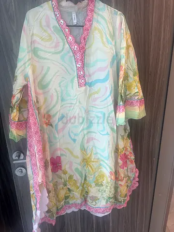 Stylish Floral Printed Tunic with Pant 2 pcs co ords ethnic brand fix price