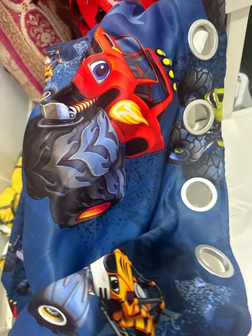 Monster truck curtain for children room