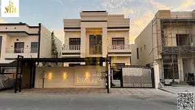 Luxury villa for sale in Al Yasmin, Ajman | Land area 3014 sq ft | Swimming pool and central air con
