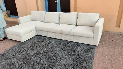 IKEA vimle L Shape Sofa Beige Good Condition