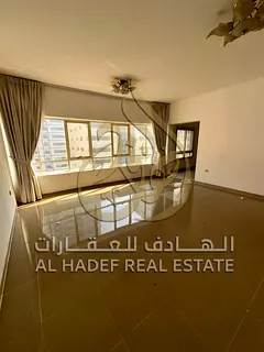 🔹 For rent in Al Taawun – 3 bedrooms, living room, maid's room, and 4 bathrooms with spacio