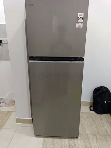 LG Double Door Refrigerator, one year old and ten year warranty, 310L