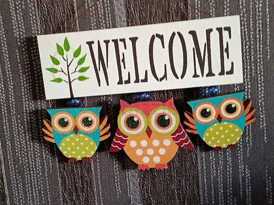 Welcome Decorative hanging Sign