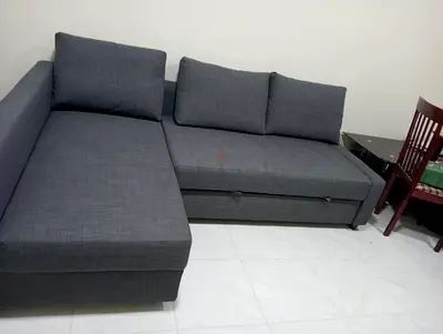 Comfortable Grey Sectional Sofa-bed