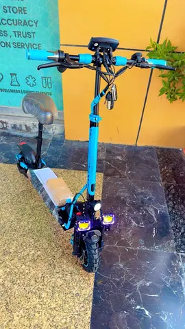 Blue Electric Scooter for Convenient Riding