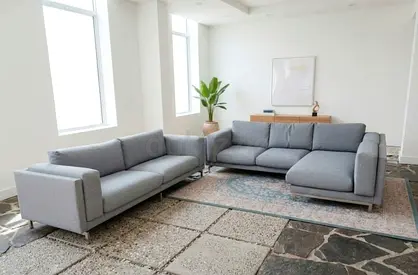 High-quality fabric sofa set. Very clean and well maintained. Looks modern and attractive.