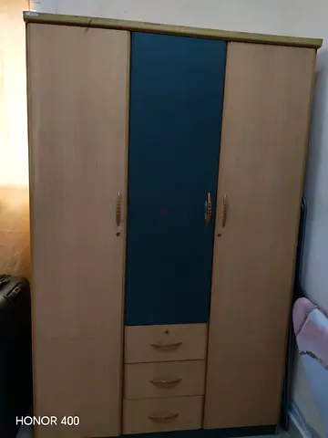 Wooden Wardrobe with Drawers