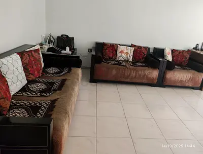 6 seater sofa set with corner table