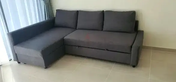Comfortable Grey Sofa bed with Chaise