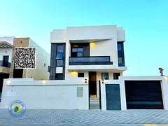 For sale in Al Zahiyah, Ajman: a modern 5BR villa, registration fees, bank financing, freehold for a