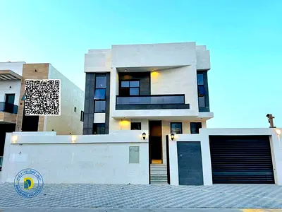 للبيع بمنطقة الزاهية عجمان فيلا مودرن 5 غرف شامل رسوم التسجيل تشطيب شخصي سوبر ديلوكس تمويل بنكى تملك حر لجميع الجنسيات