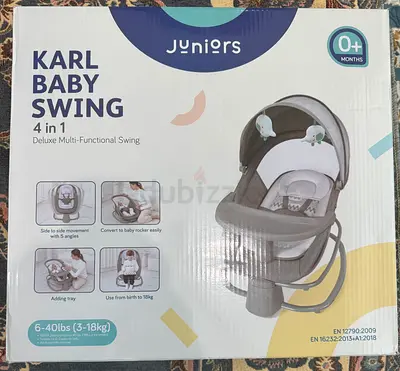 Juniors Karl Baby Swing 4 in 1 - Multi-Functional Swing for Infants