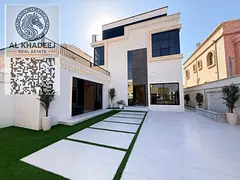 The most luxurious and beautiful villas in Al Rawda 3 area, large area, main street, with electricit