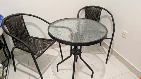 Balcony Chairs and Table