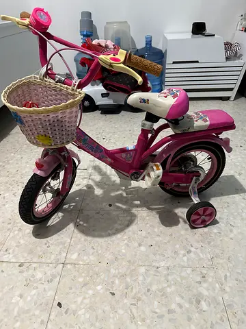 Kids Pink Tricycle with Basket