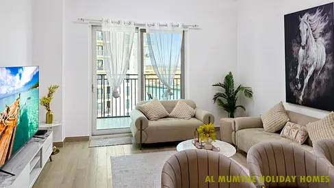 Luxury 2-Bedroom Apartment | Water’s Edge Yas Island | Ferrari World View