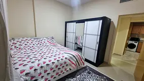 “One-bedroom apartment and living room in Al Khan | Furnished | First tenant | Next to bus stops |