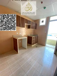 One bedroom, living room, two bathrooms, balcony, large area, on a main street