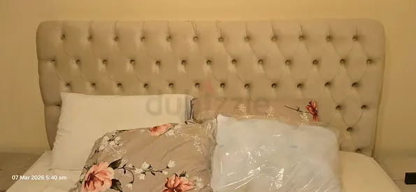 Elegant Upholstered Bed Headboard with Plush Design