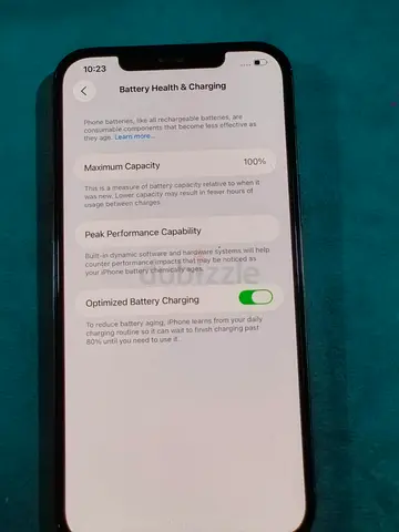iPhone Battery Health  Charging Status