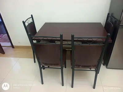 Dining Table with 4 Chairs – Good Condition