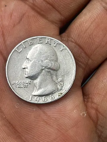 1966 Quarter Coin - Vintage Collectible